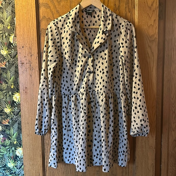 Leopard mini dress, altered - Picture 1 of 5